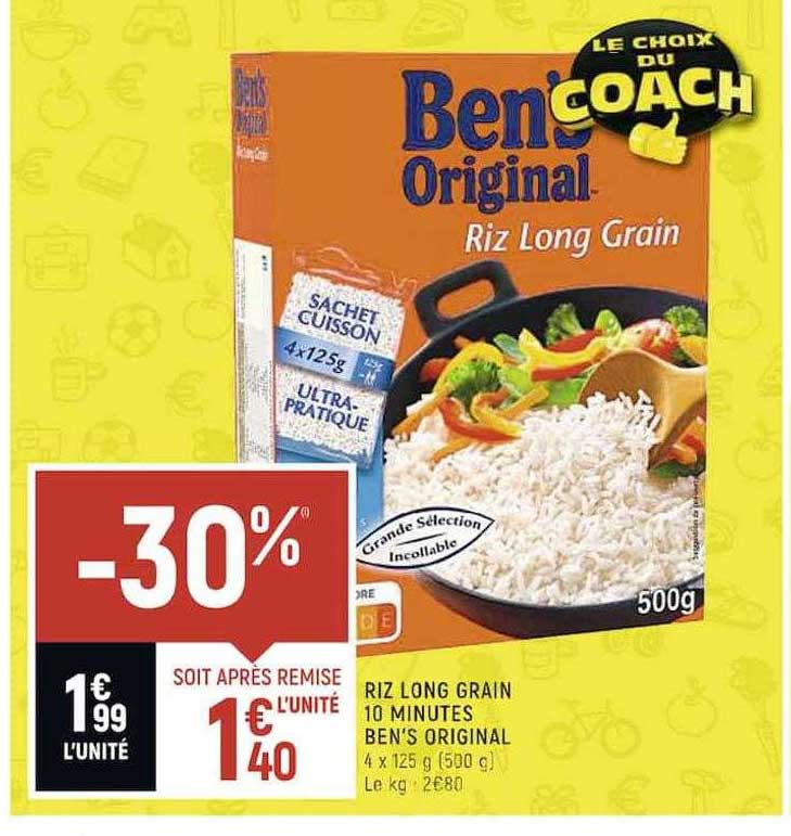 riz long grain 10 minutes ben's original