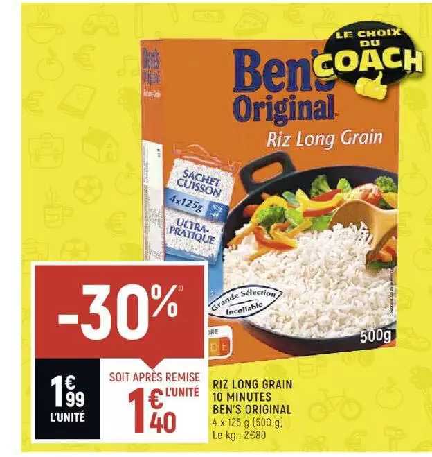 riz long grain 10 minutes ben's original