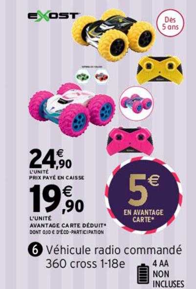 véhicule radio commandé 360 cross 1-18e exost