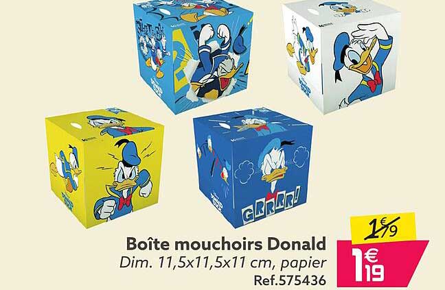 boîte mouchoirs donald