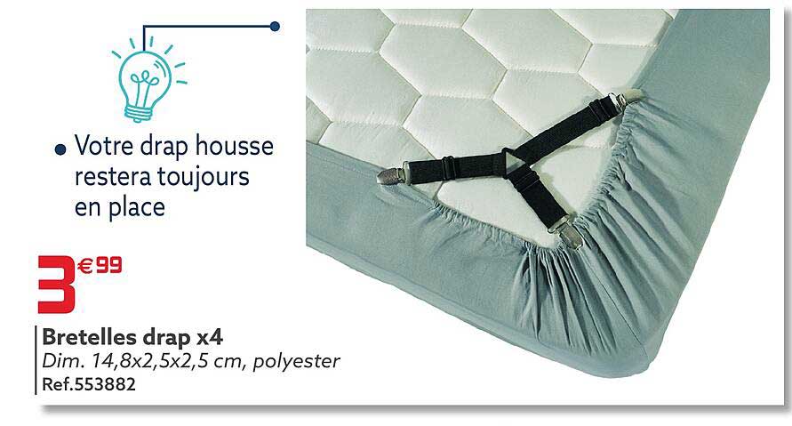 Bretelles Drap X4