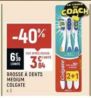 Brosse à Dents Medium Colgate