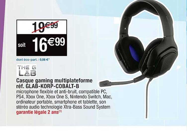 casque gaming multiplateforme the g lab
