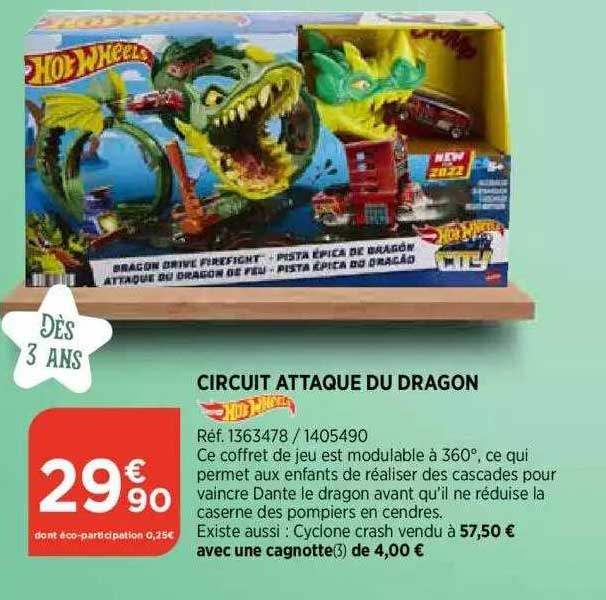 circuit attaque du dragon hot wheels