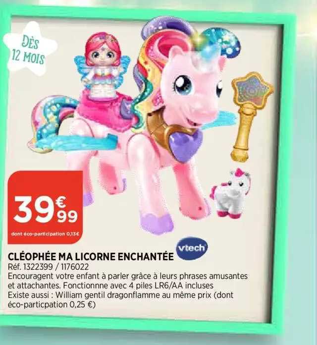 cléophée ma licorne enchantée vtech