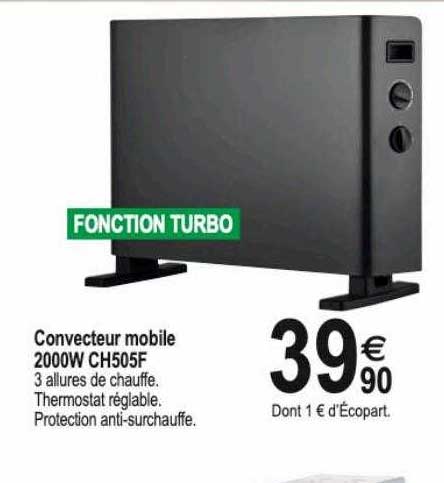 convecteur mobile 2000w ch505f