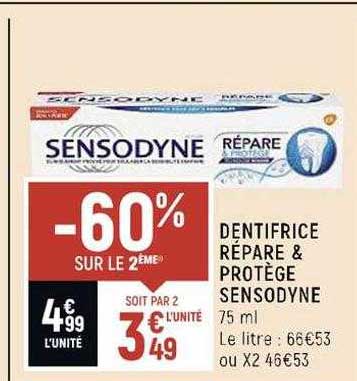 Dentifrice Répare & Protège Sensodyne