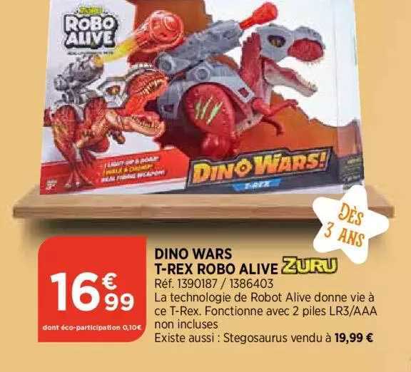 dino wars t-rex robo alive zuru