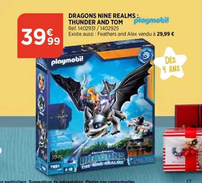 dragons nine realms : thunder and tom playmobil
