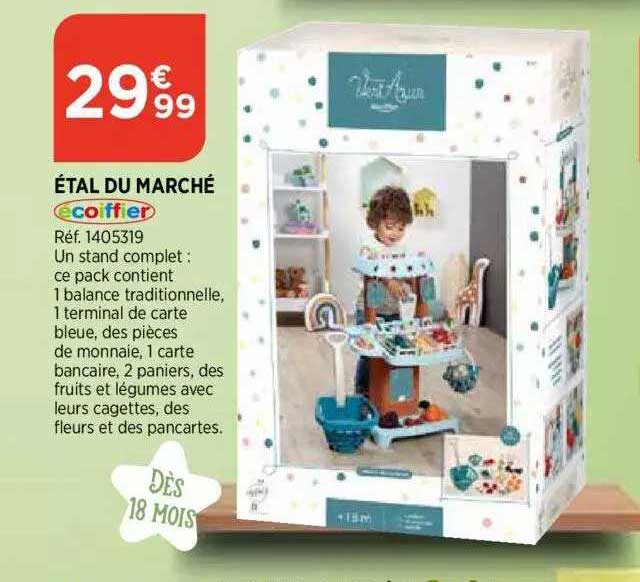 étal du marché écoiffier