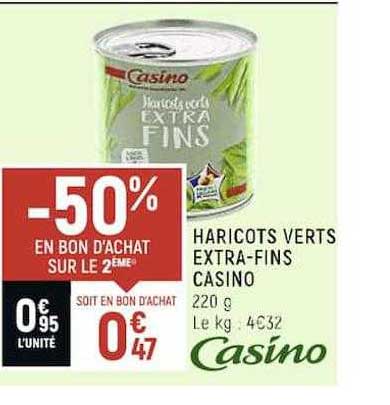 haricots verts extra-fins casino