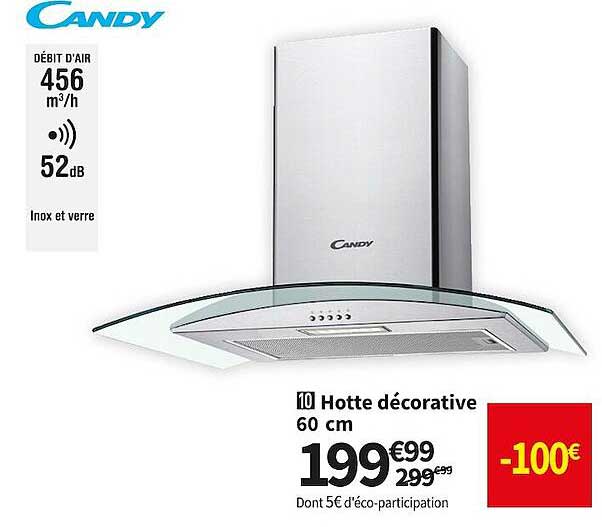 hotte décorative 60 cm candy
