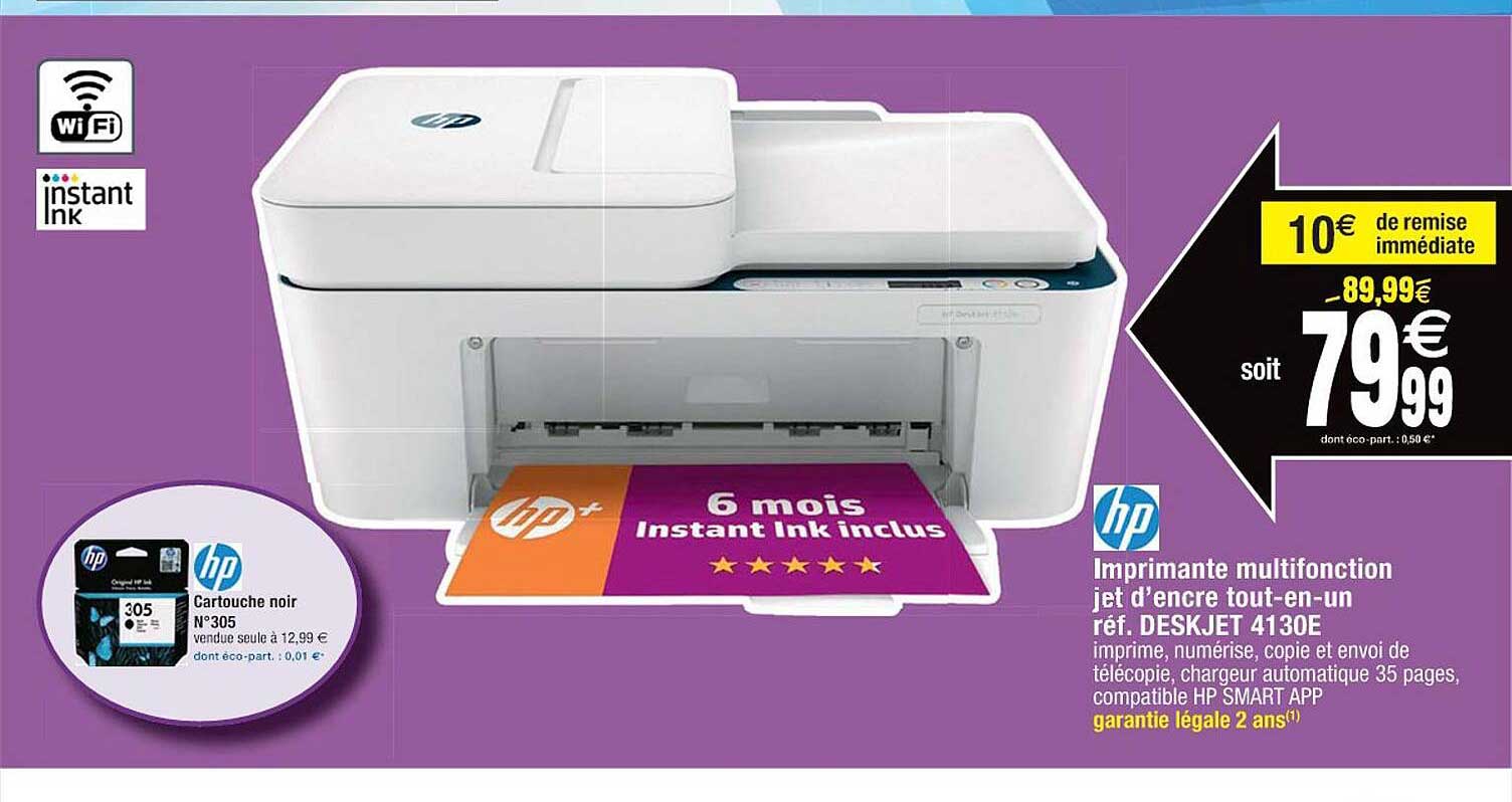 imprimante multifonction jet d'encre tout-en-un hp