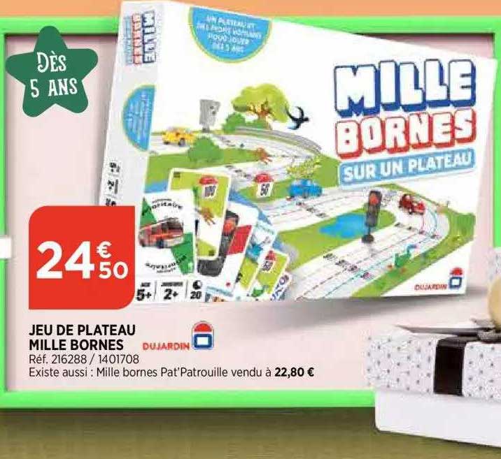 jeu de plateau mille bornes dujardin