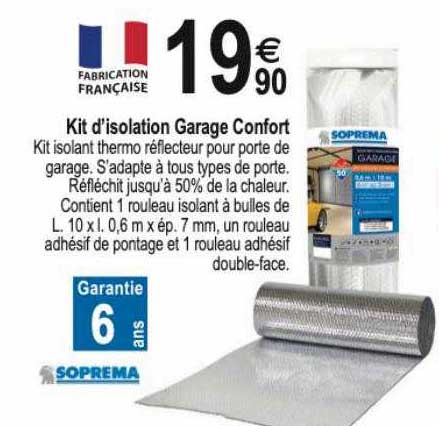 kit d'isolation garage confort soprema