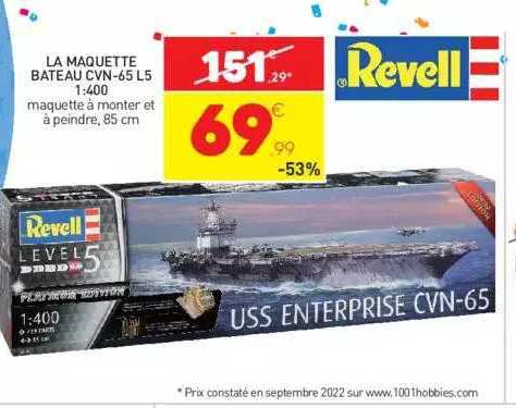 la maquette bateau cvn-65 l5 revell