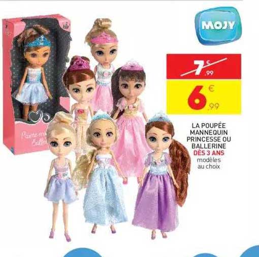 la poupée mannequin princesse ou ballerine mojy