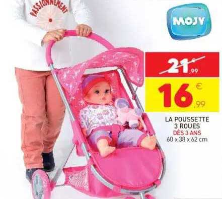 la poussette 3 roues mojy