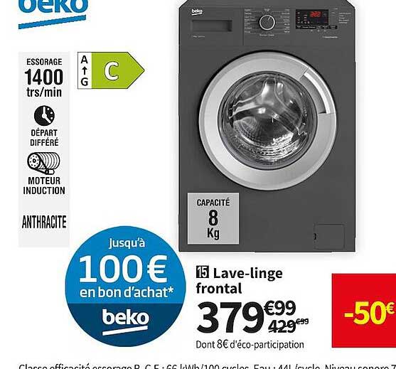 lave-linge frontal beko