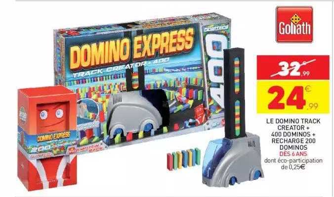 le domino track creator + 400 dominos + recharge 200 dominos goliath