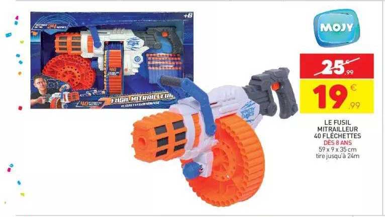 le fusil mitrailleur 40 fléchettes mojy