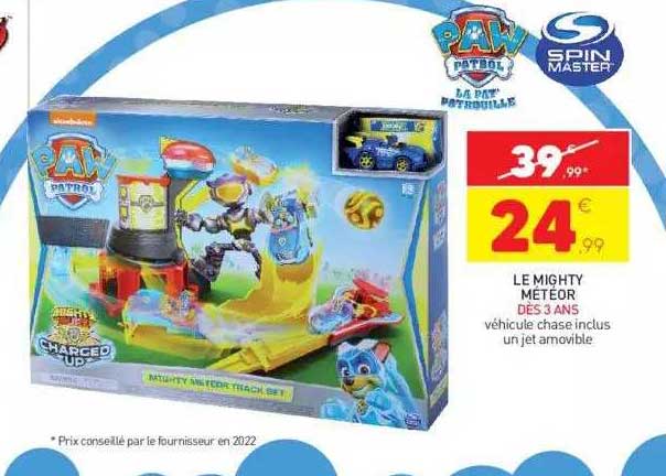 le mighty météor paw patrol spin master