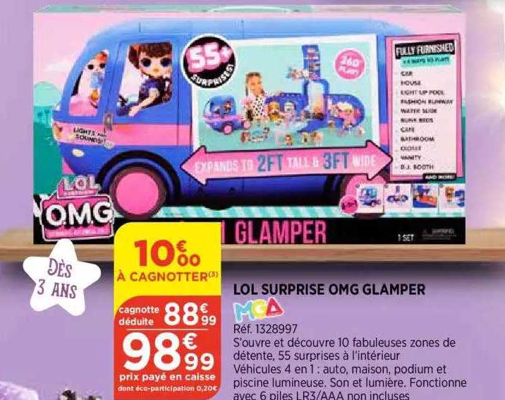 lol surprise omg glamper mga