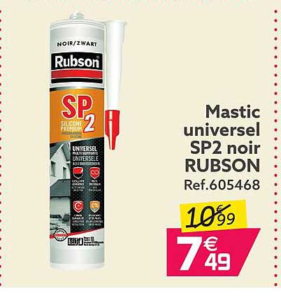 mastic universel sp2 noir rubson