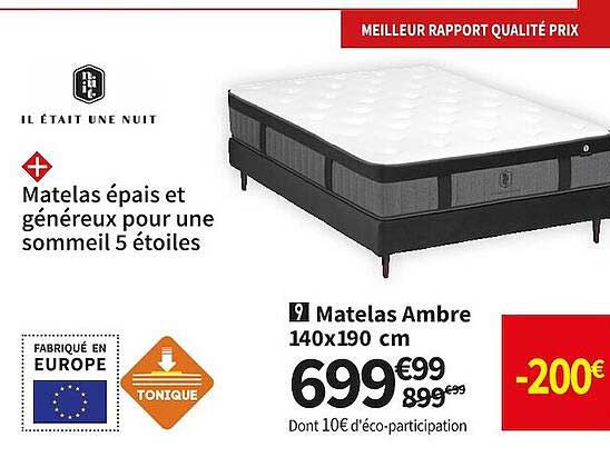 matelas ambre 140x190 cm