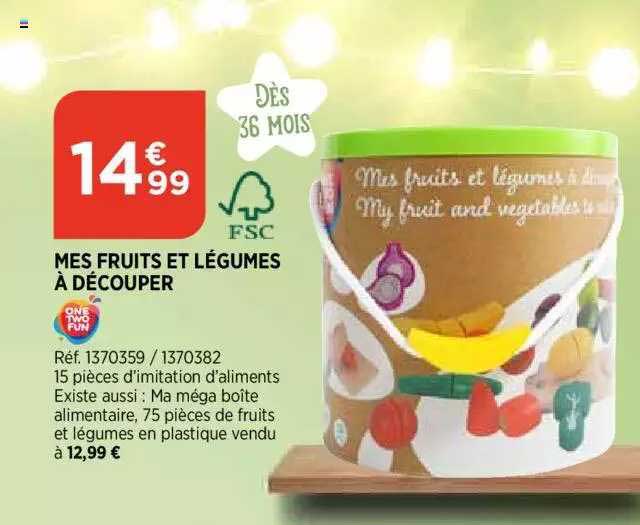 mes fruits et légumes à découper one two fun