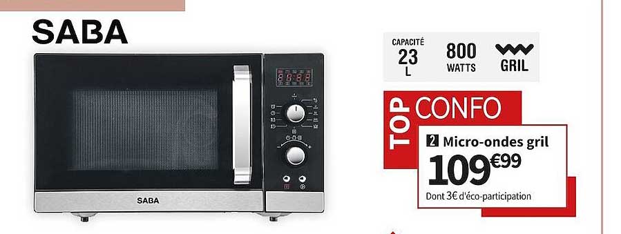 micro-ondes gril saba