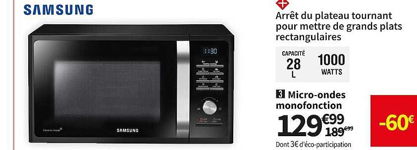 micro-ondes monofonctiion samsung