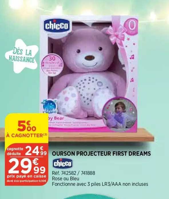 ourson projecteur first dreams chicco