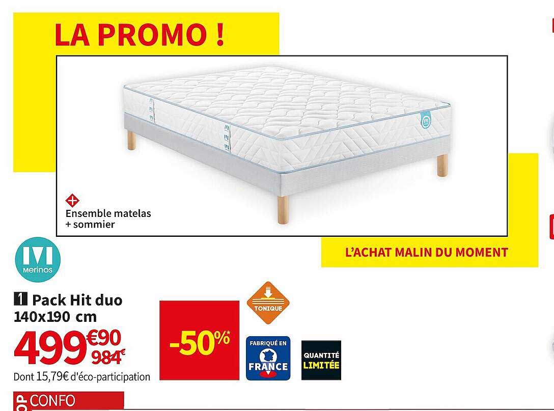 pack hit duo 140x190 cm merinos