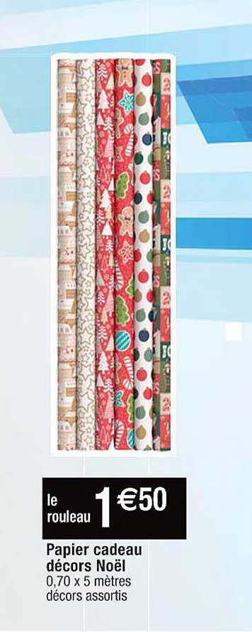 papier cadeau décors noël