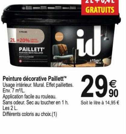 peinture décorative paillett
