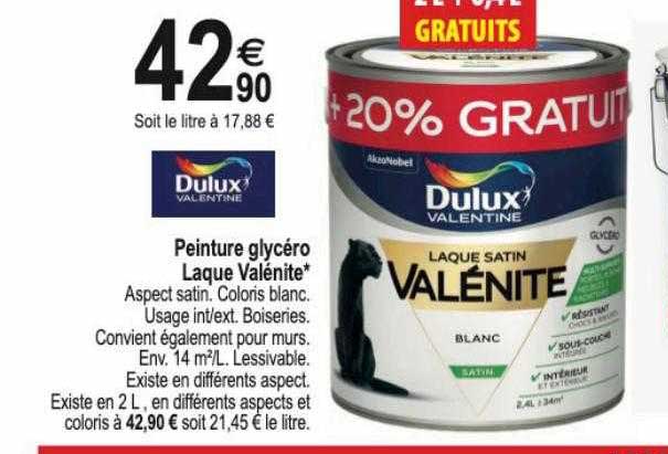 peinture glycéro laque valénite dulux