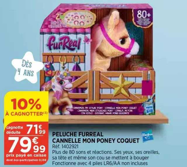 peluche furreal cannelle mon poney coquet hasbro