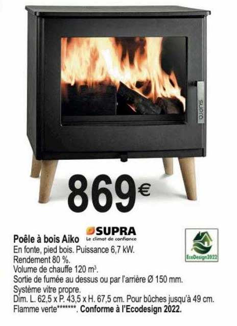 Poêle à Bois Aiko Supra