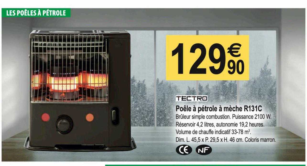 Poêle à Pétrole à Mèche R131c Tectro