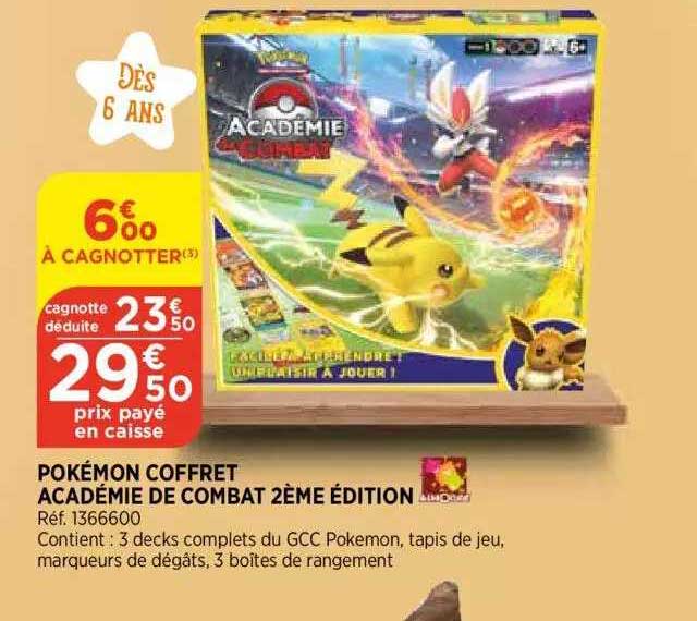 pokémon coffret académie de combat 2ème édition