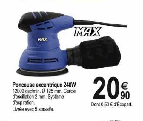 ponceuse excentrique 240 w max