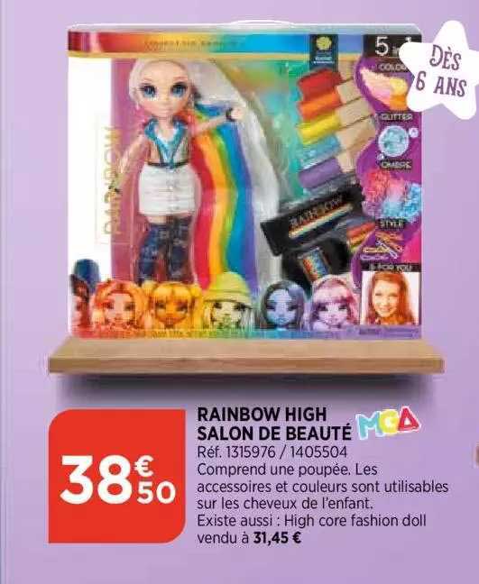 rainbow high salon de beauté mga