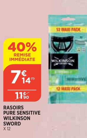 rasoirs pure sensitive wilkinson sword
