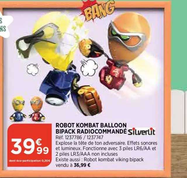 Robot Kombat Balloon Bipack Radiocommandé Silverlit
