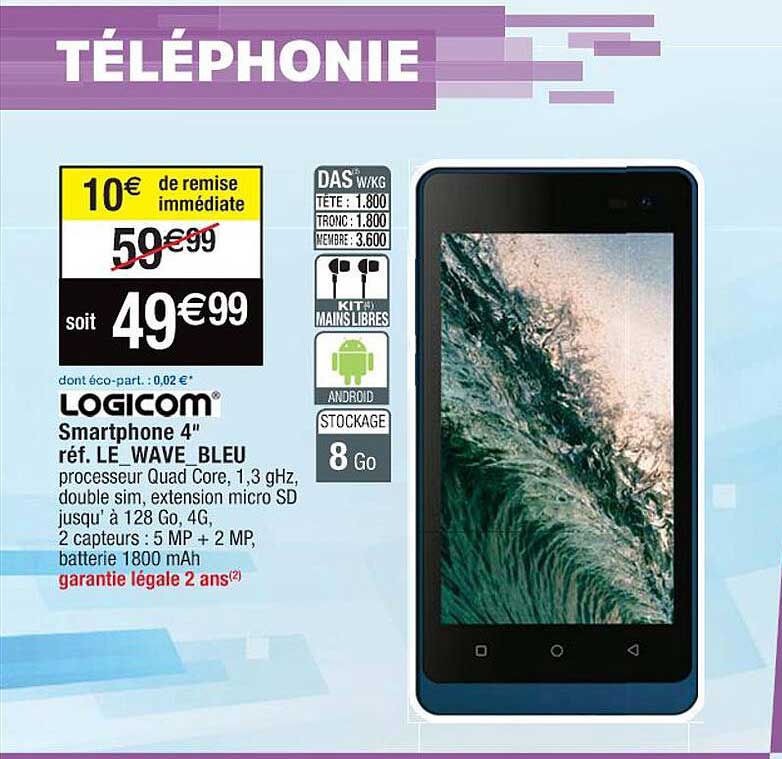 Smartphone 4" Logicom