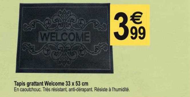 tapis grattant welcome 33 x 53 cm