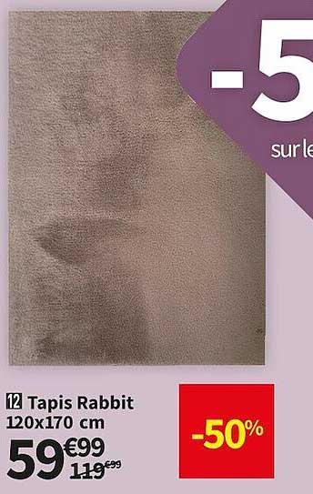 tapis rabbit 120x170 cm