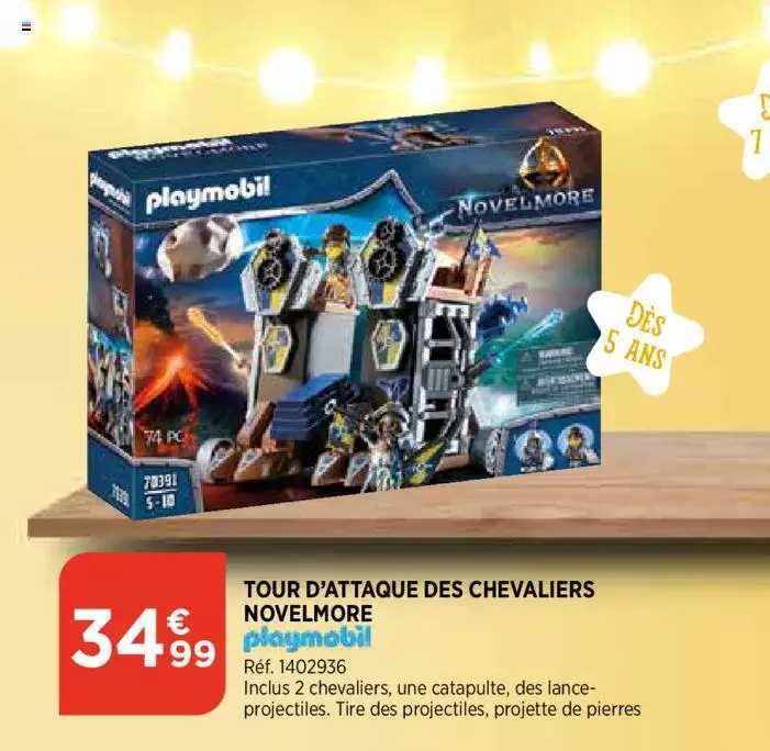 tour d'attaque des chevaliers novelmore playmobil