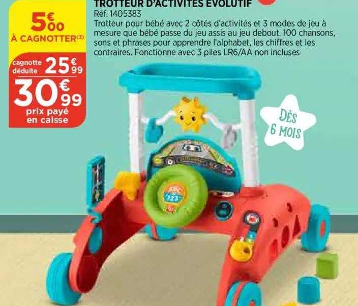 trotteur d'activités evolutif